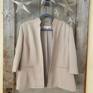 Preston & York cream blazer; size 16